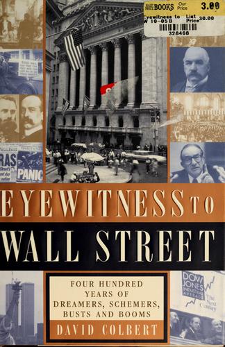 Eyewitness to Wall Street book cover